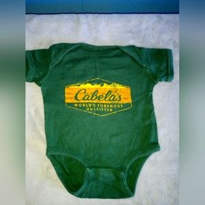 NWOT Cabela's 0-3 onesie